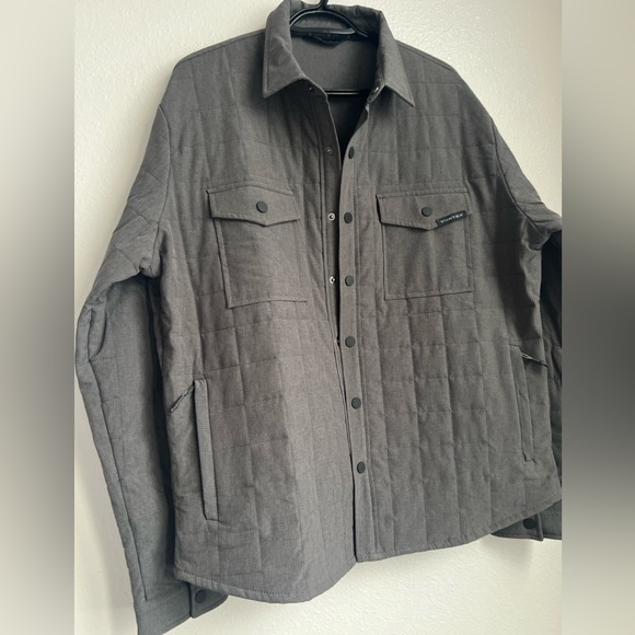 NWOT Men's LG VORTEX Quilted Jacket, Light Grey - Picture 13 of 14